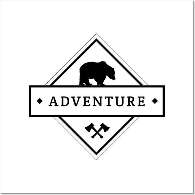 Adventure Awaits - Outdoor and Camping Lover Wall Art by LR_Collections